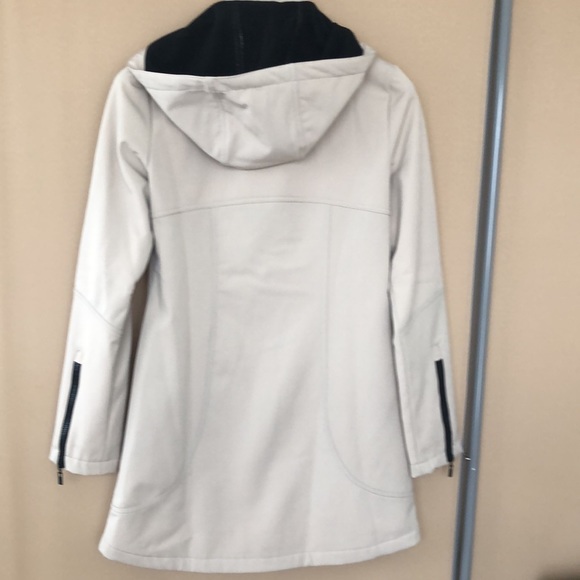 MELANIE LYNE long coat, Color Tan/Cream, size TP/XS - Picture 3 of 10